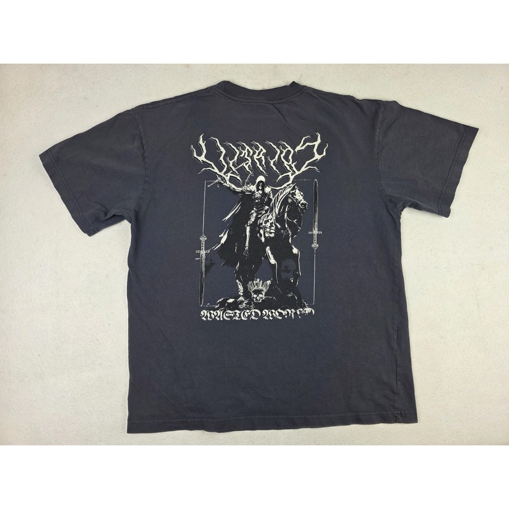Vitriol‎ Dark Knight T-Shirt Mens Size L Navy Graphic Gothic Grunge Streetwear
